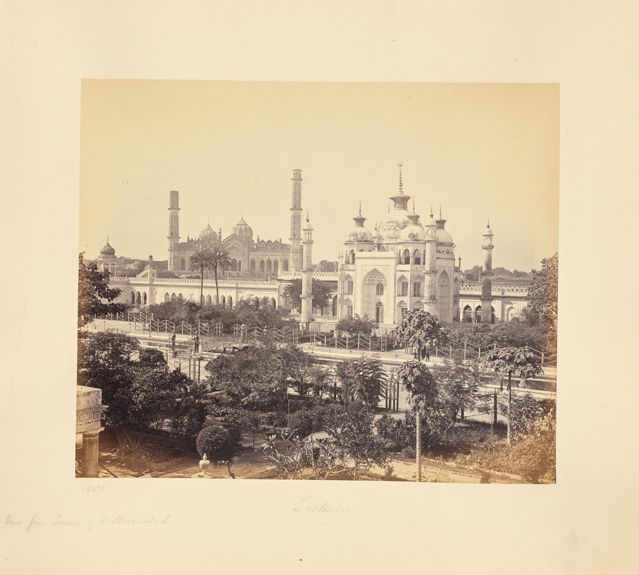 Lucknow ; vue depuis la terrasse de l