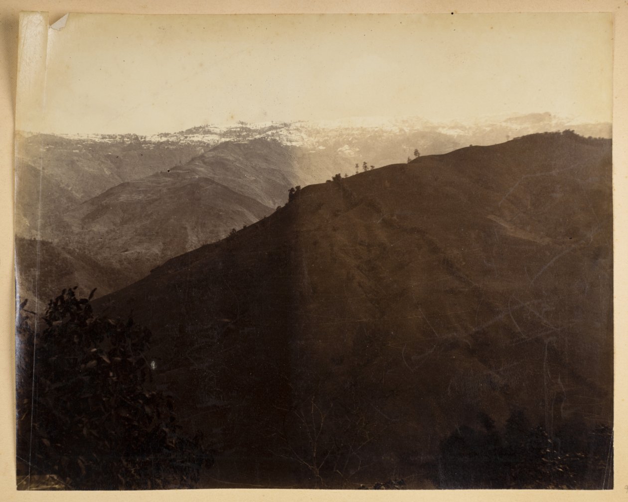 Paysage de montagne à Darjeeling, de 