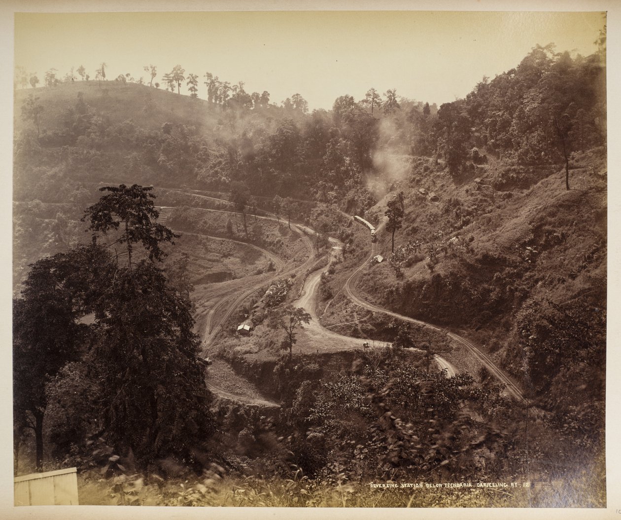 Station de retournement sous Teendaria, Darjeeling, de 