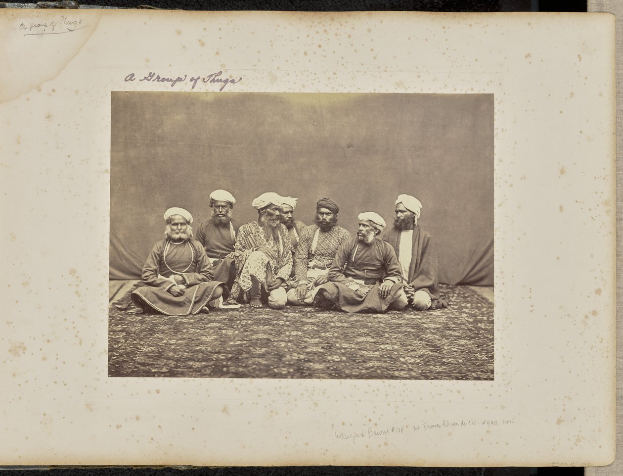 Simla; groupe de thugs - Samuel Bourne