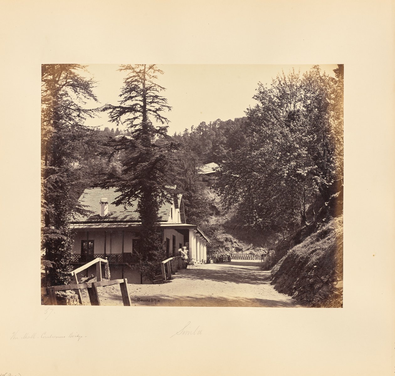 Simla ; The Mall, Combermere Ridge - Samuel Bourne