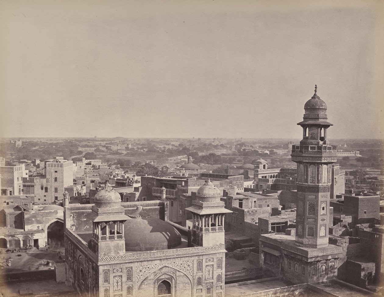 La ville de Lahore. Une autre vue prise depuis la maison de Huzeer Khan - Samuel Bourne