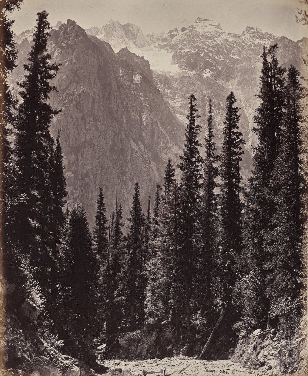 Le haut Himalaya. Vue dans la vallée de Manga - Samuel Bourne