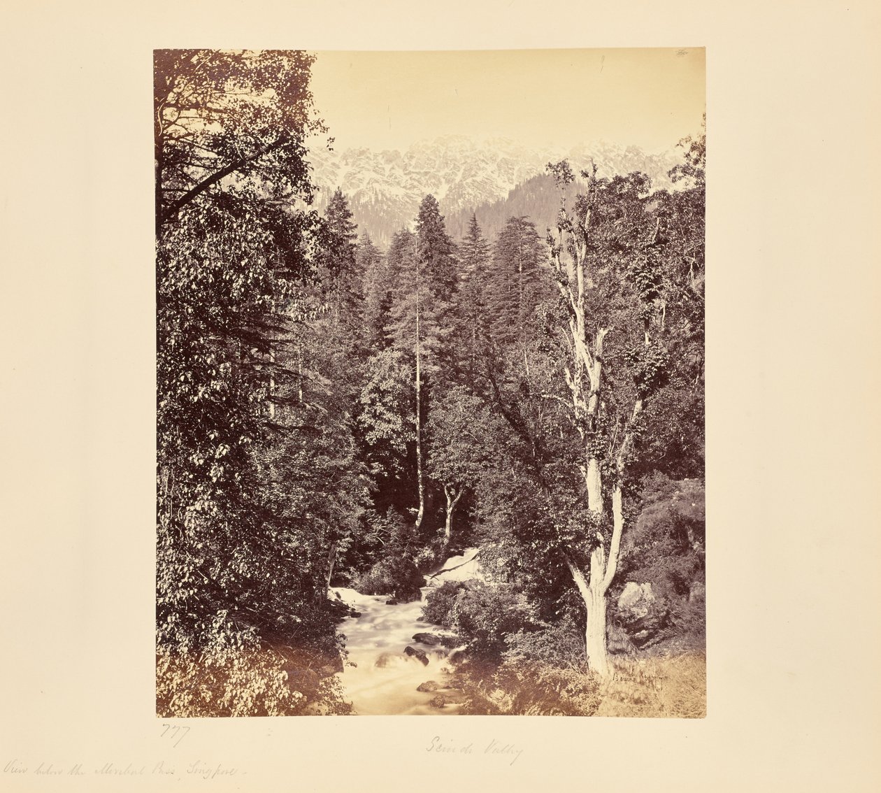 Vue au-dessous du col de Meribul, Singapour - Samuel Bourne