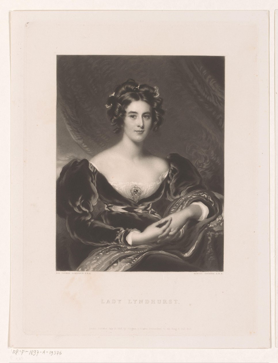 Portrait de Sarah Garay Lyndhurst - Samuel Cousins