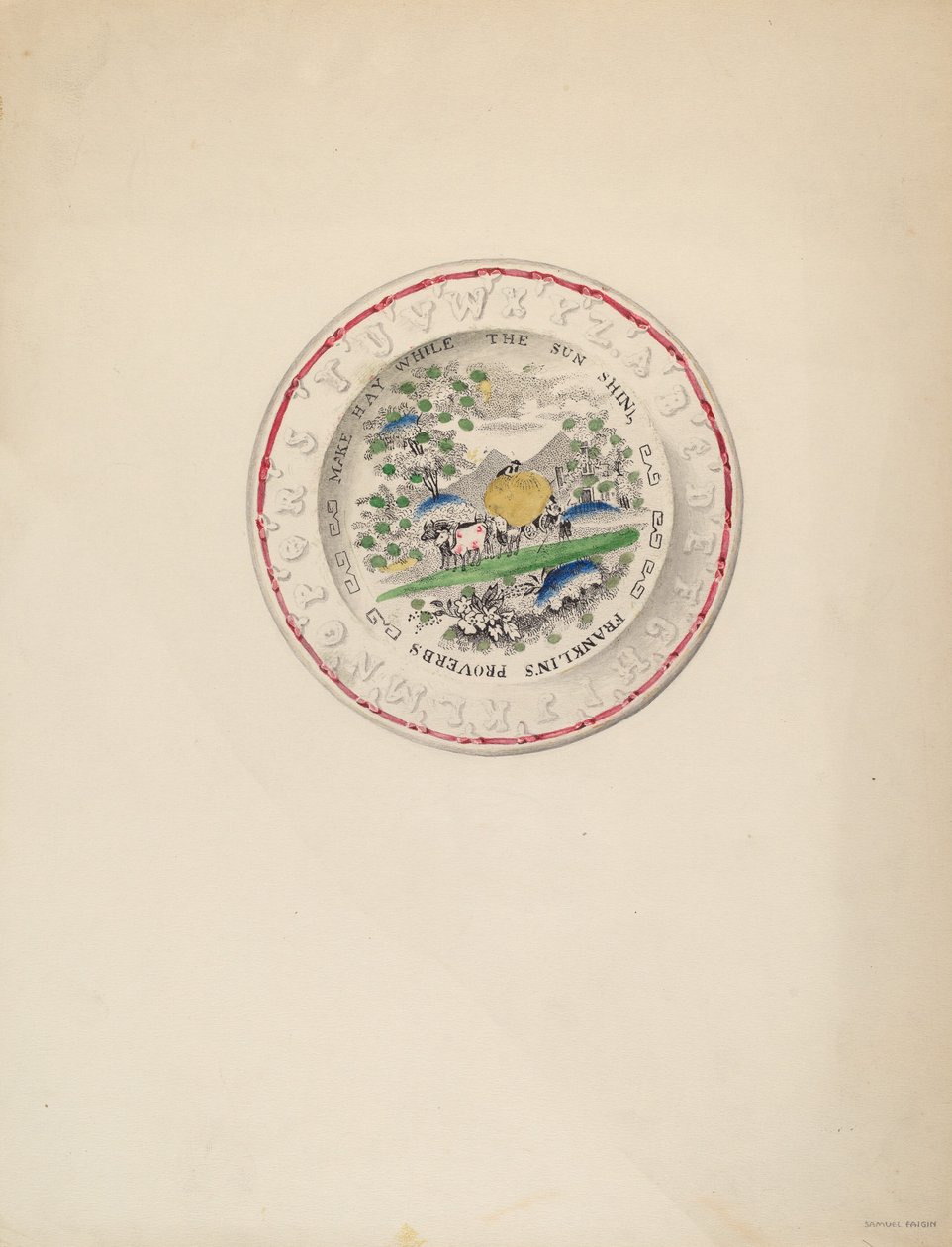 Assiette, 1935-1942 - Samuel Faigin