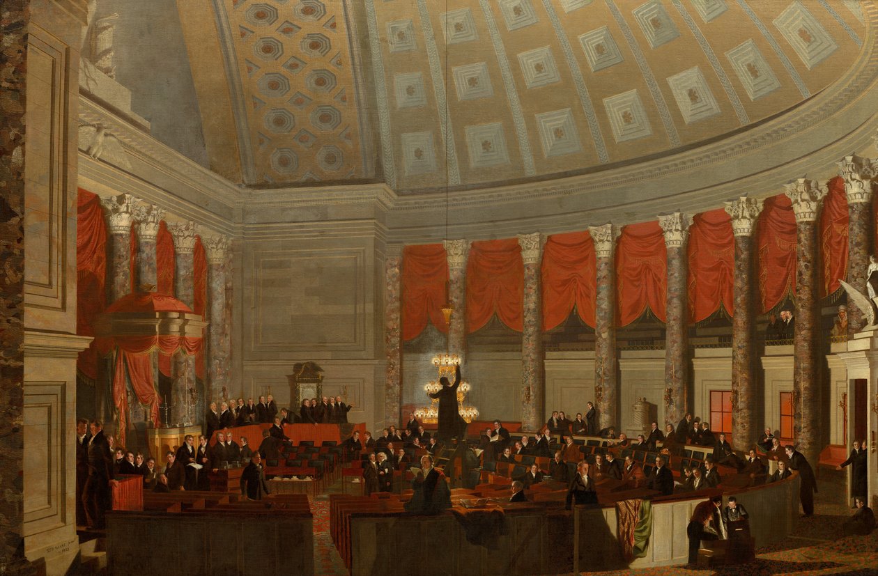 La Chambre des représentants, vers 1822 - Samuel Finley Breese Morse