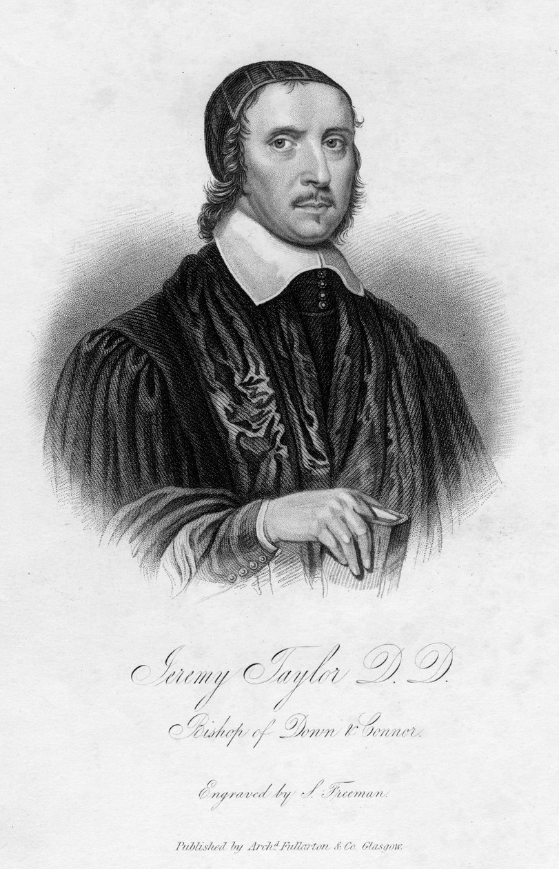 Jeremy Taylor 1613-1667, ecclésiastique anglais, 19e siècle - Samuel Freeman