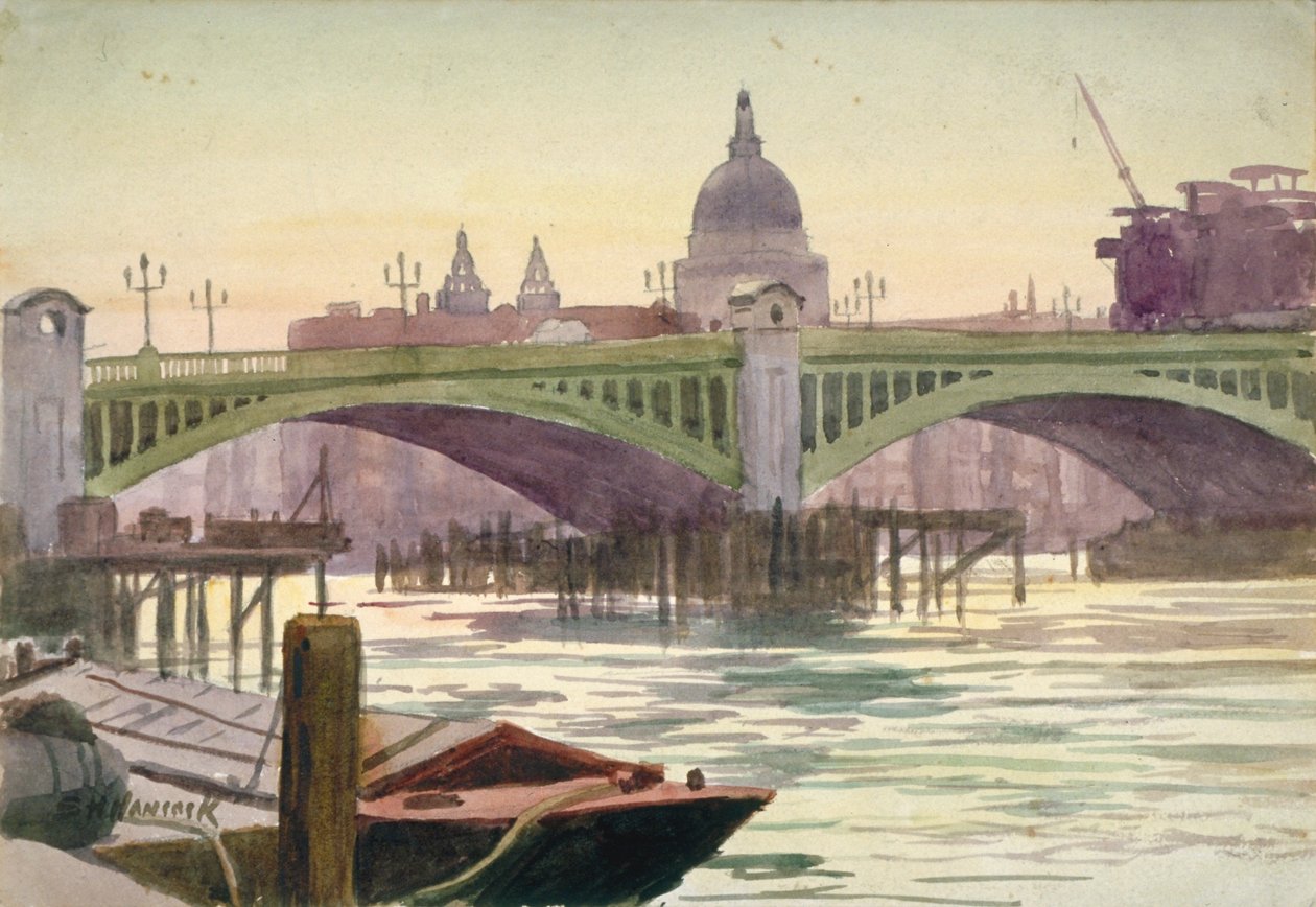 Pont de Southwark, Londres, 1930 - Samuel Harry Hancock