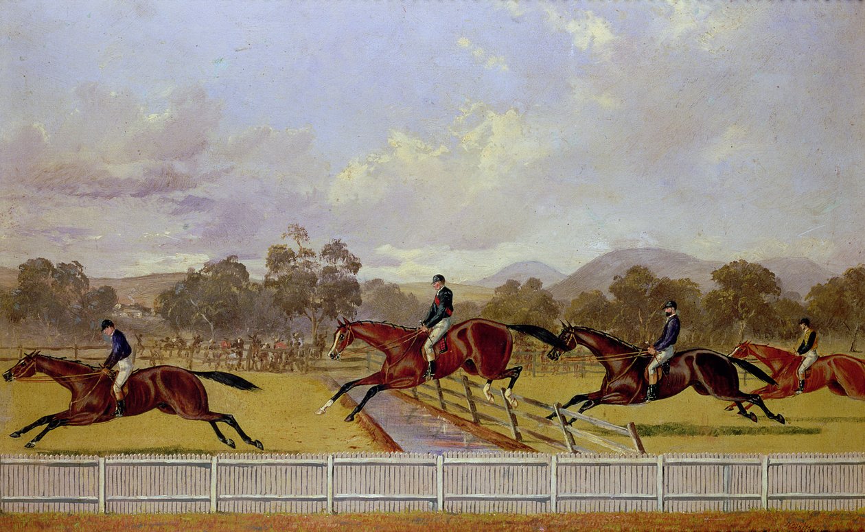 Une course de steeple - Samuel Henry Alken