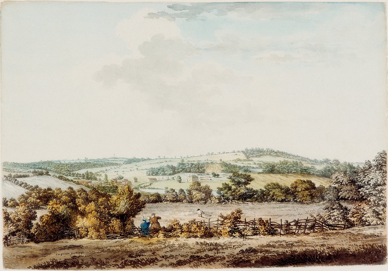 La Vieille Maison à la Grange et Barber Wood, 1787 - Samuel Hieronymous Grimm