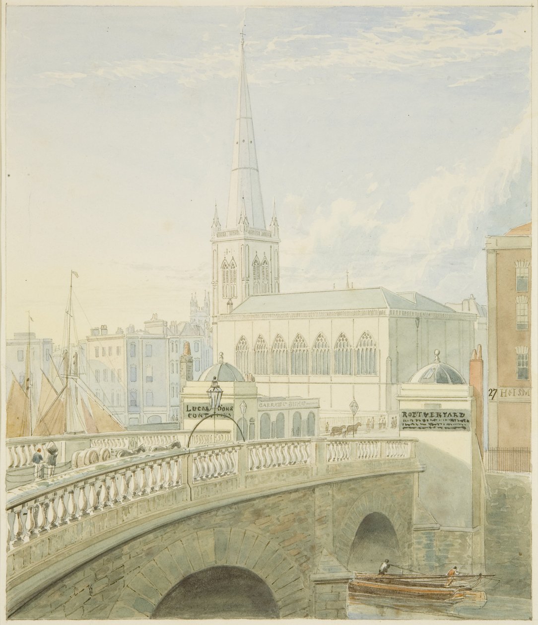 Pont de Bristol et église Saint-Nicolas - Samuel Jackson