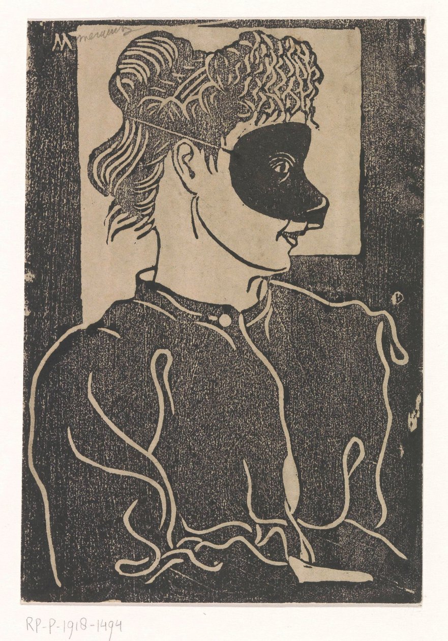 Femme masquée - Samuel Jessurun de Mesquita (signed by artist)