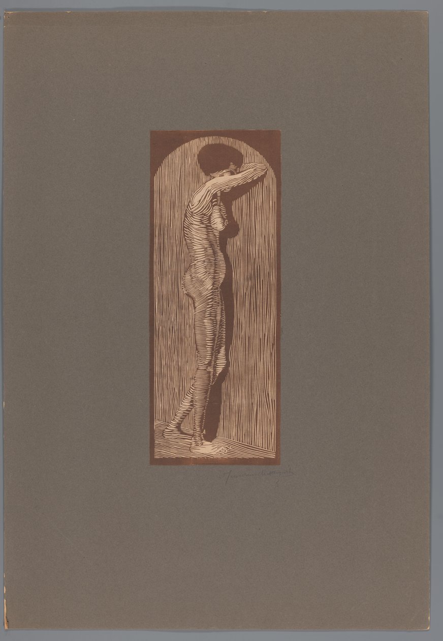 Nu féminin debout (Tristesse) - Samuel Jessurun de Mesquita (signed by artist)