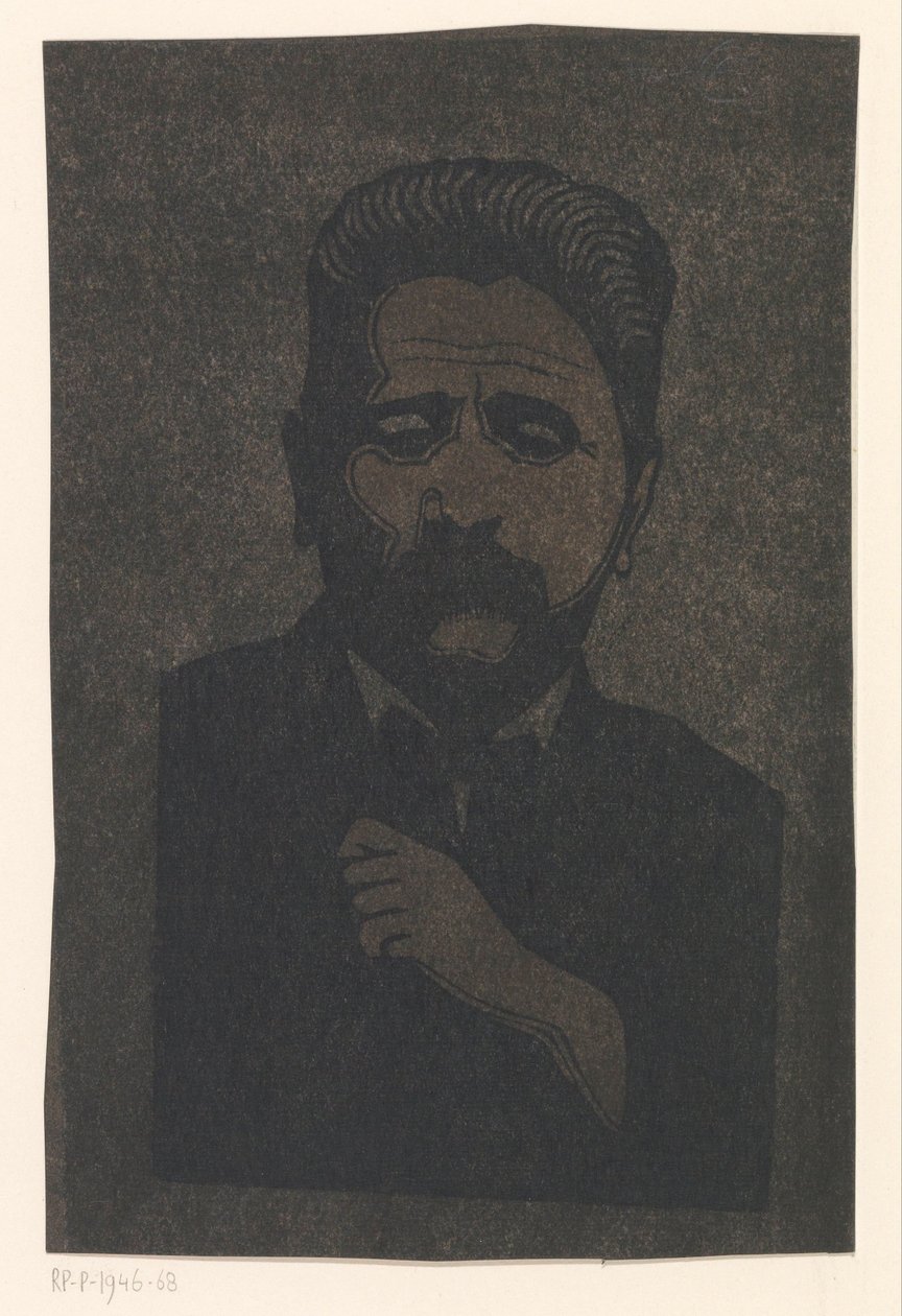 Autoportrait (avec ombre portée) - Samuel Jessurun de Mesquita (signed by artist)