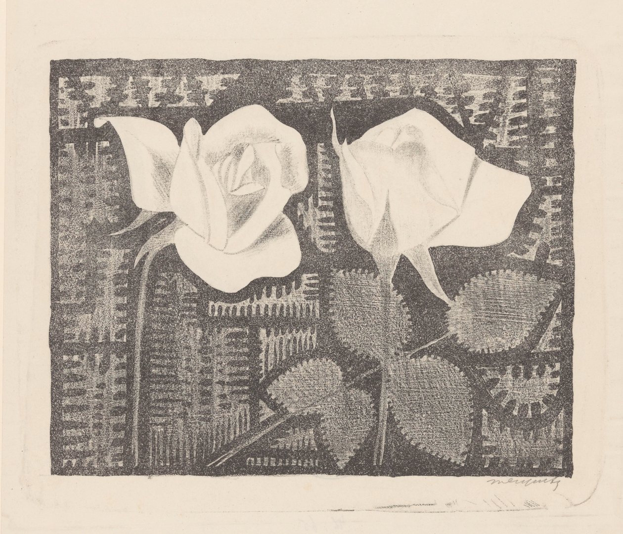 Deux roses - Samuel Jessurun de Mesquita