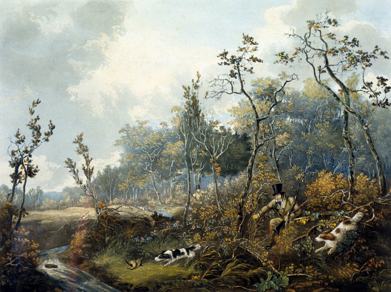 Tir au bécasse, gravé par H.C. Pyall - Samuel John Egbert (after) Jones