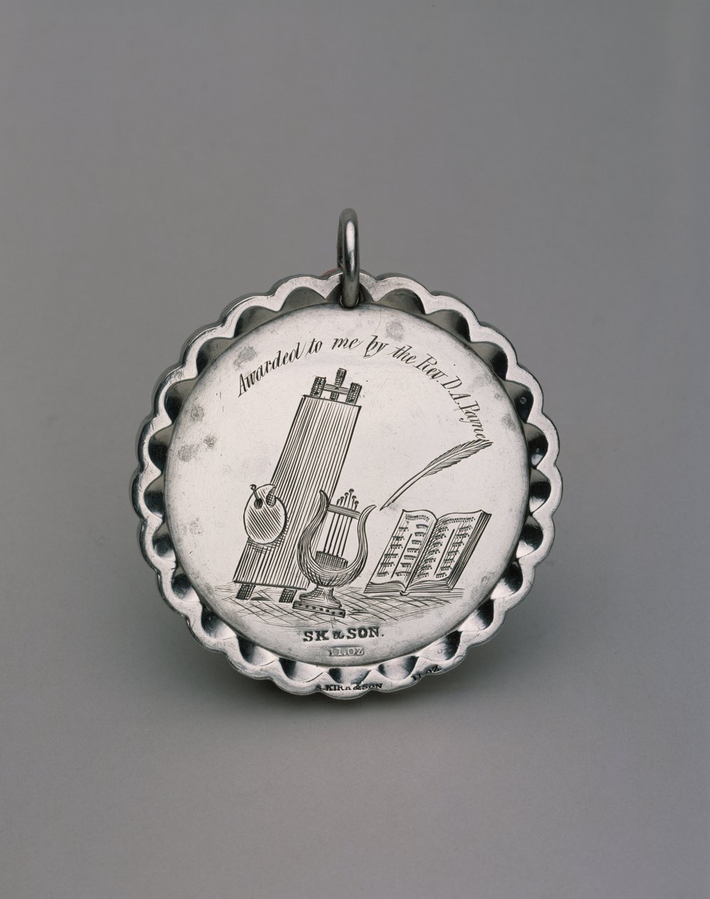 Médaille de broderie, vers 1850 (argent) - Samuel Kirk