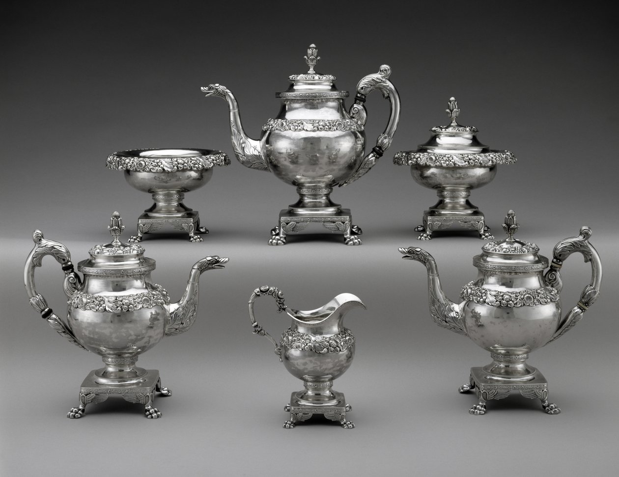 Service à thé et café, vers 1824-1829 - Samuel Kirk