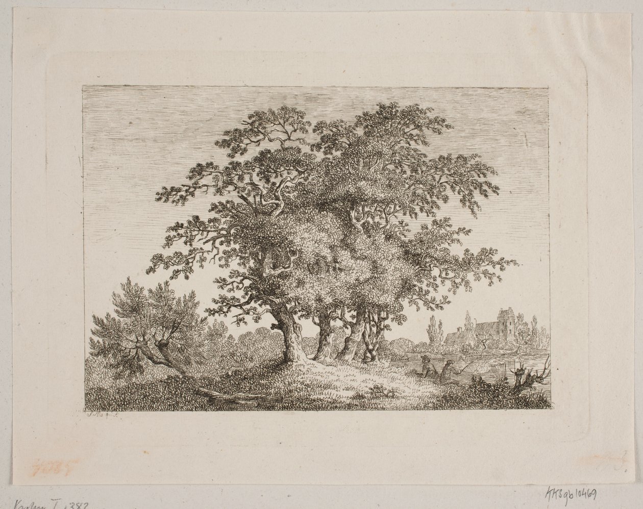 Paysage avec chênes - Samuel Mygind