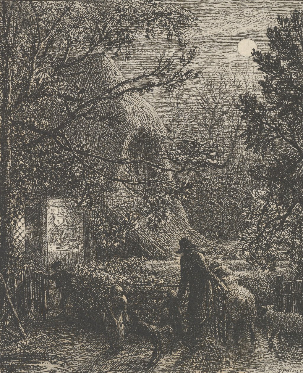 Noël, ou Plier le dernier mouton, 1850 - Samuel Palmer