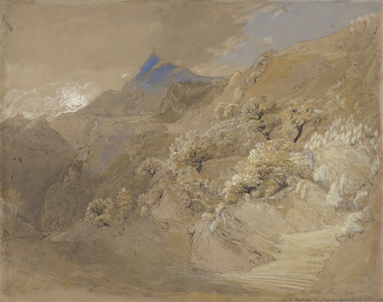 Mont Siabod depuis Tyn-y-Coed près de Capel Curig - Samuel Palmer