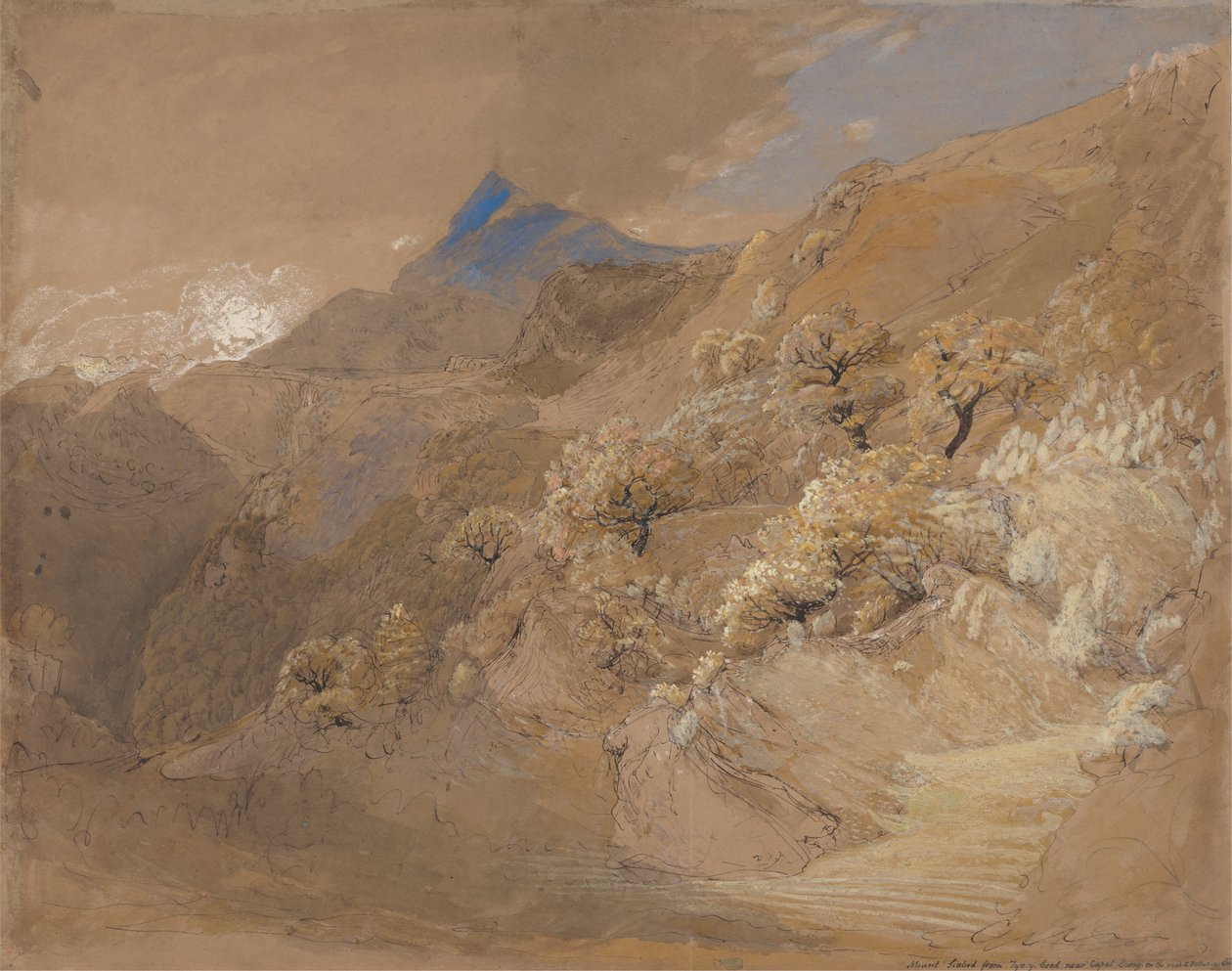 Mont Siabod depuis Tyn-y-Coed près de Capel Curig - Samuel Palmer