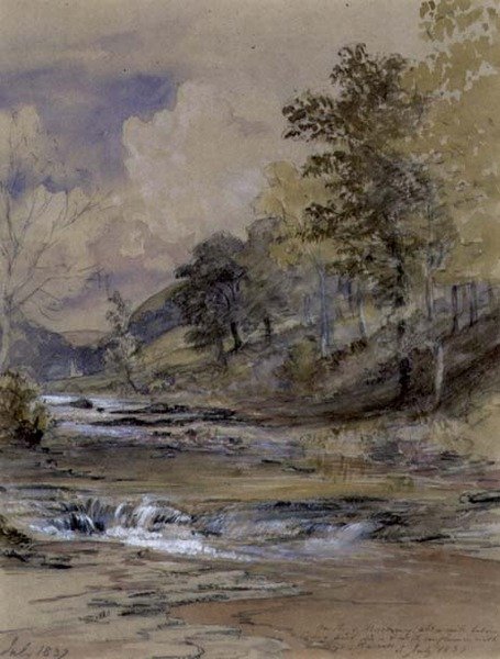 Sur la rivière Machwy, Pays de Galles - Samuel Palmer