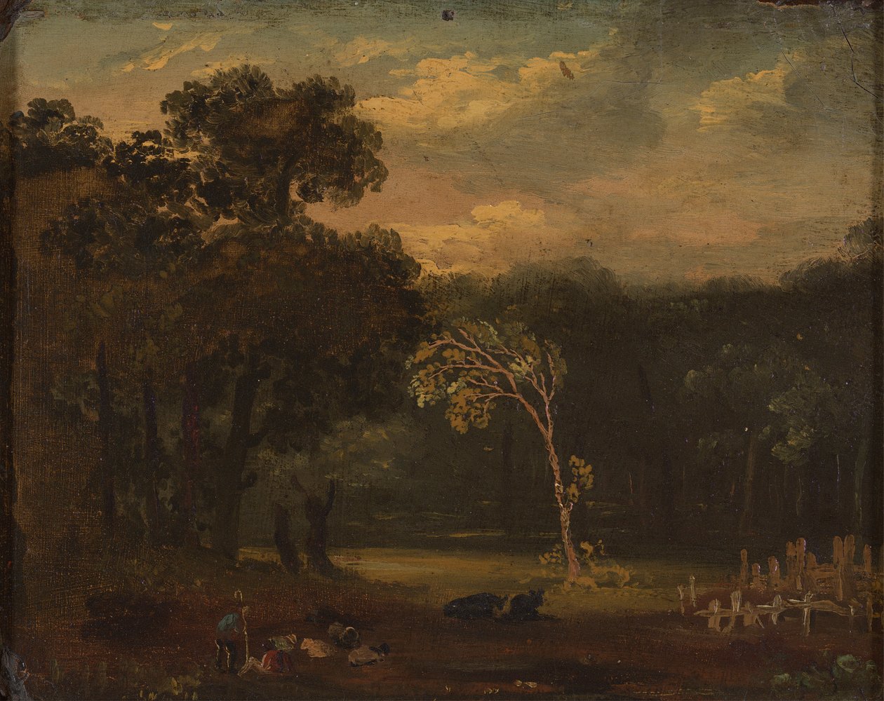 Croquis de la nature dans le parc de Sion - Samuel Palmer