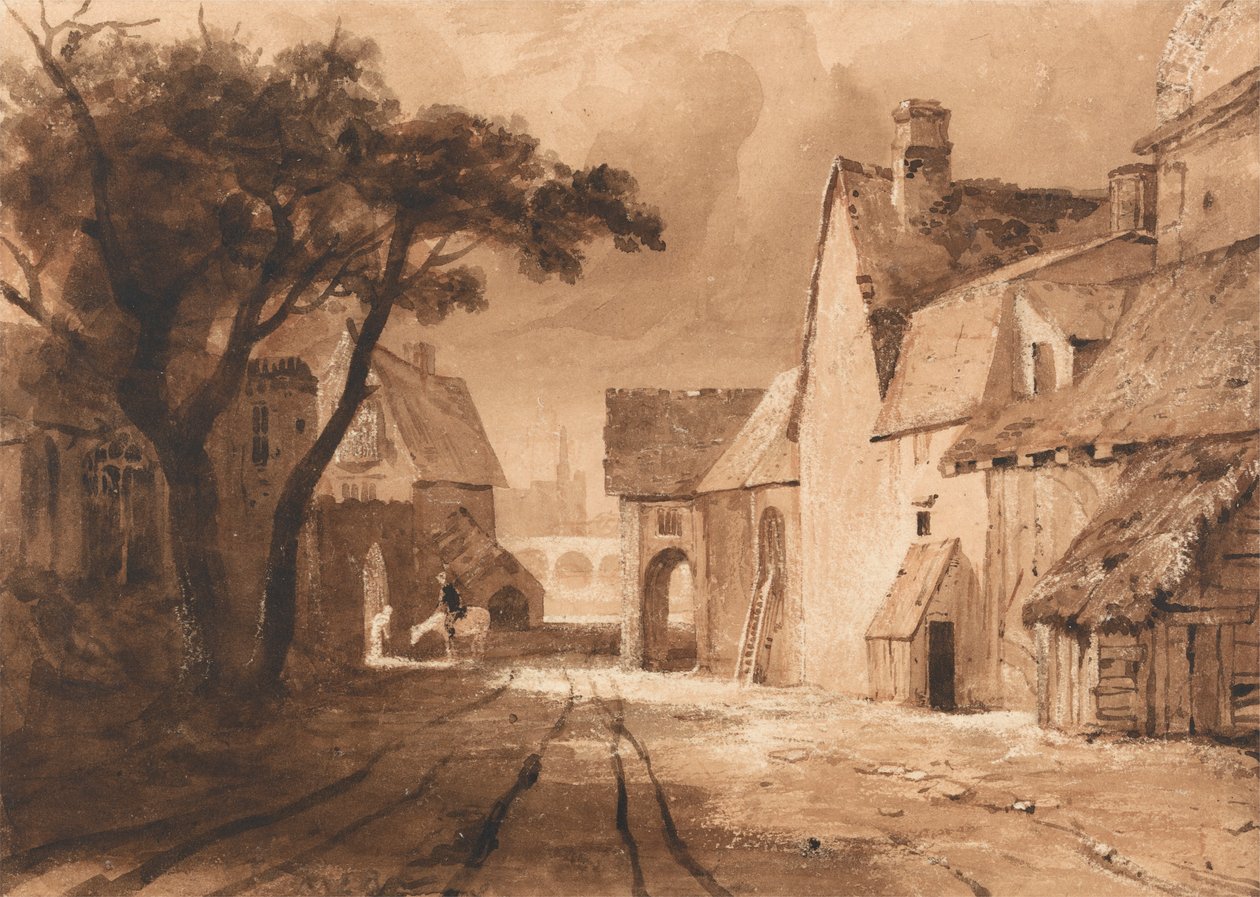 Étude de vieux bâtiments - Samuel Palmer