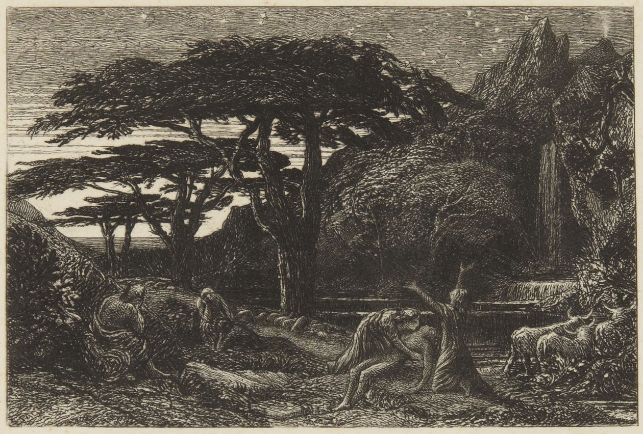 Le bosquet de cyprès - Samuel Palmer