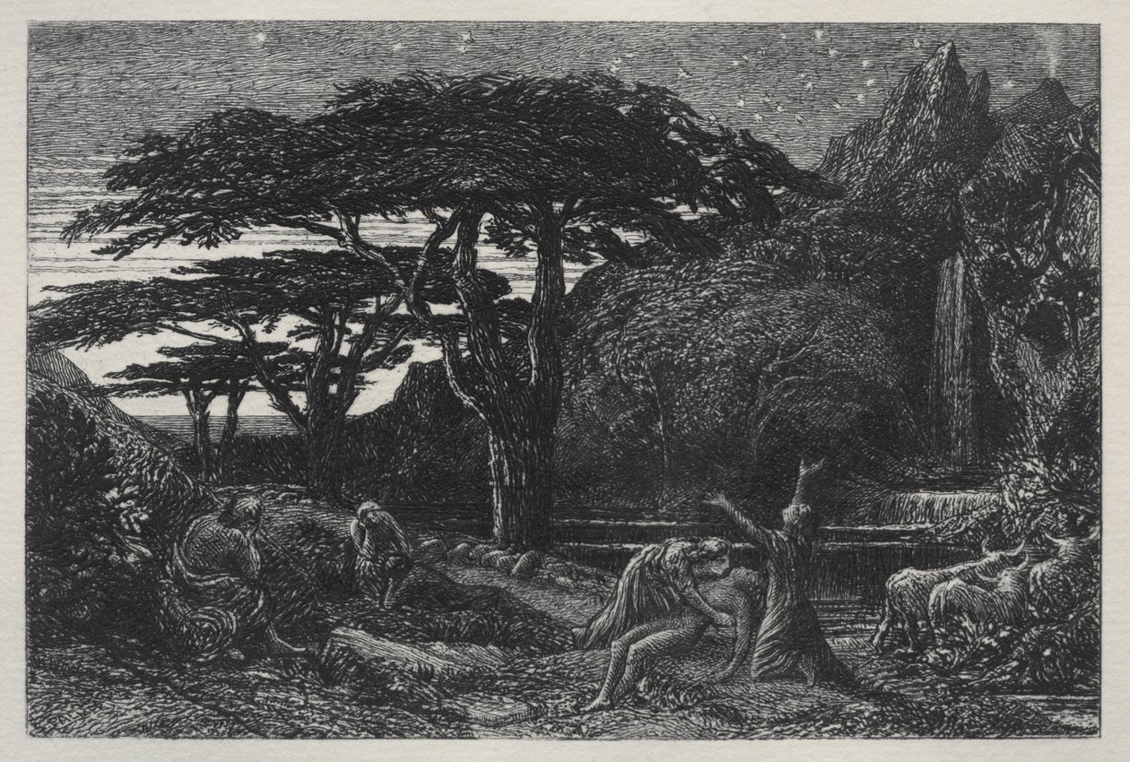 Le Bosquet de cyprès, 1883 - Samuel Palmer