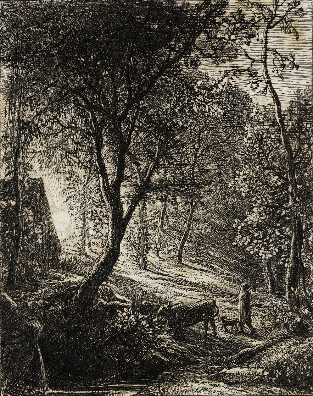 La chaumière du bouvier - Samuel Palmer