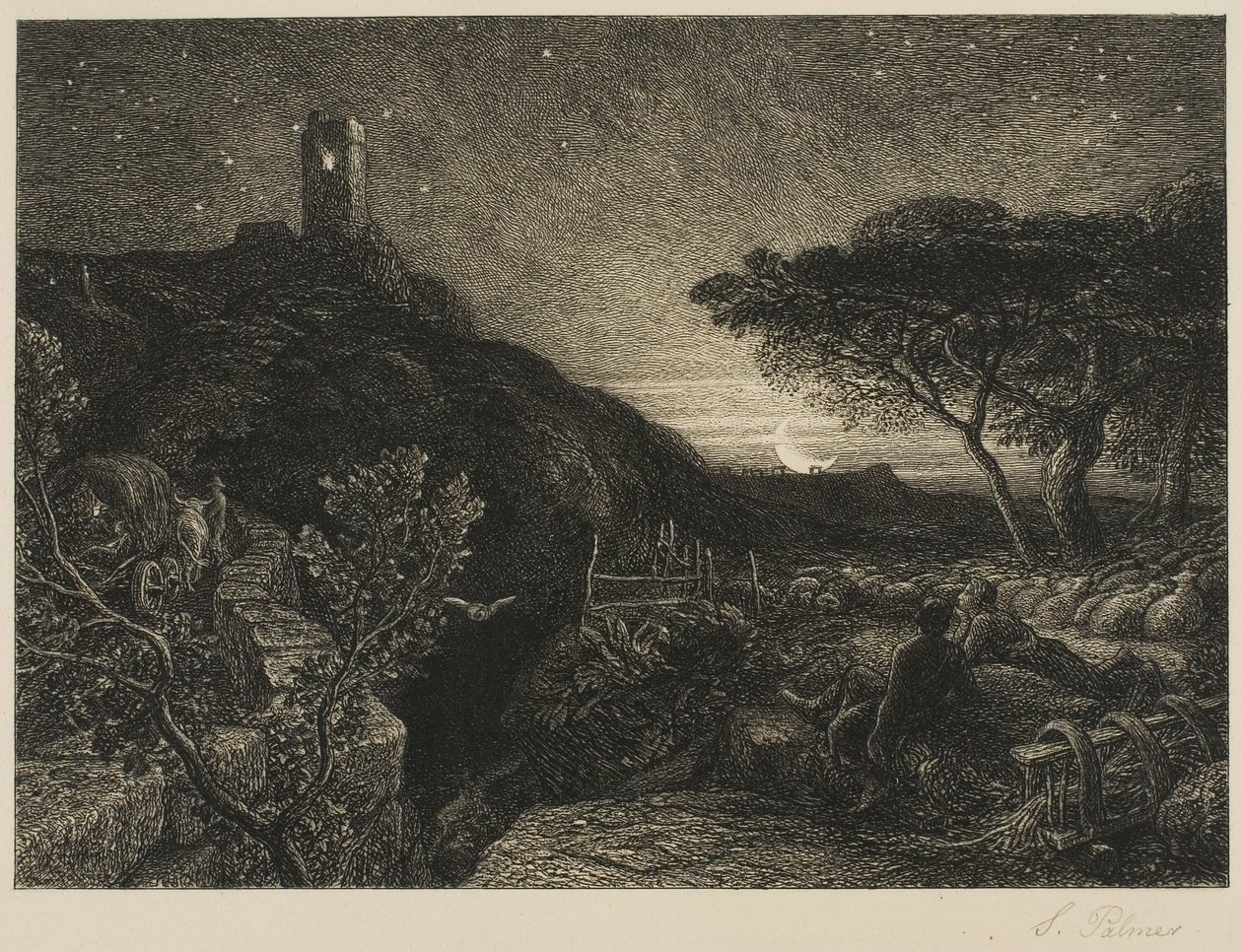 La tour solitaire - Samuel Palmer