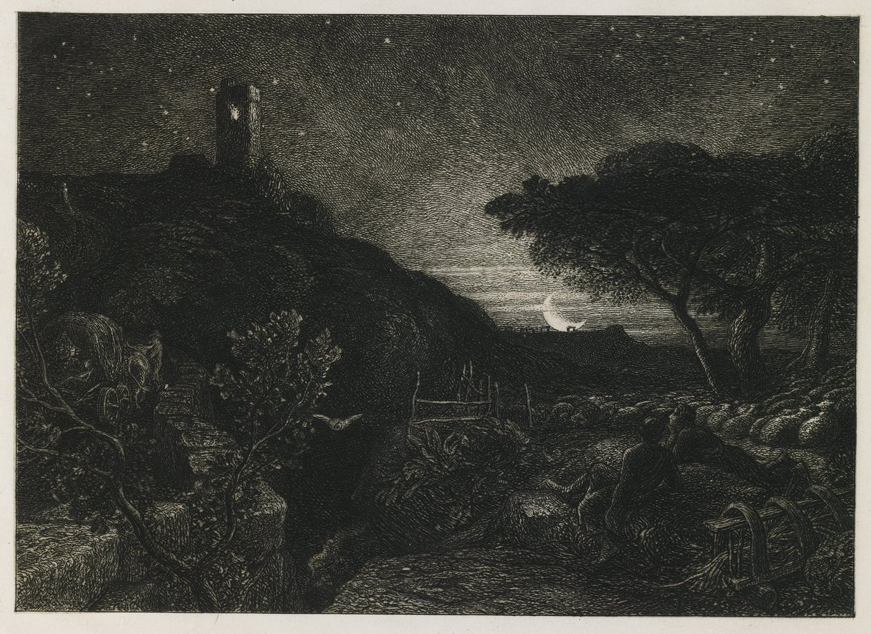 La tour solitaire - Samuel Palmer