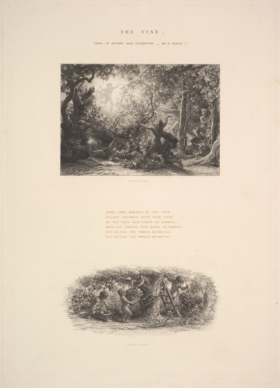 La Vigne, ou Bacchus joufflu - Samuel Palmer