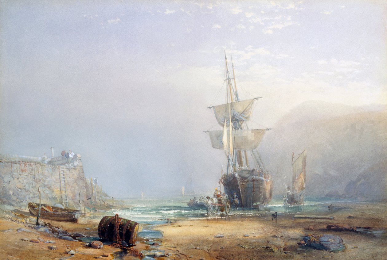 Un matin brumeux sur la côte du Devon, 1853 - Samuel Phillips Jackson