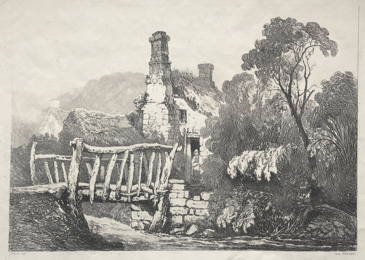 Une Série de Bâtiments Anciens et de Cottages Ruraux dans le Nord de l