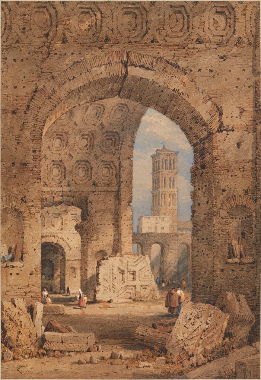 Temple de la Paix, Forum romain - Samuel Prout