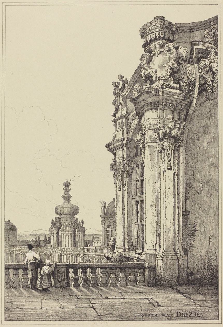 Palais du Zwinger, Dresde - Samuel Prout