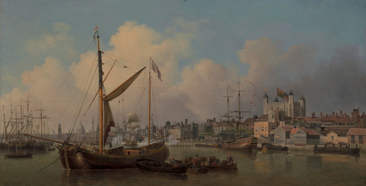Vue de la Tour de Londres, supposée pour l