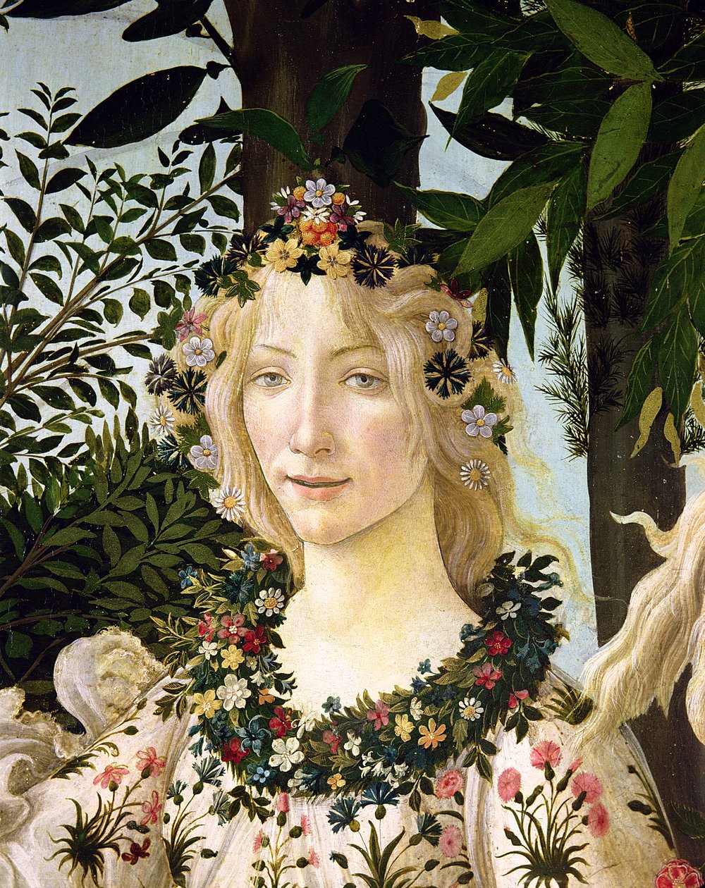 Flore, détail de la Primavera, vers 1478 - Sandro Botticelli