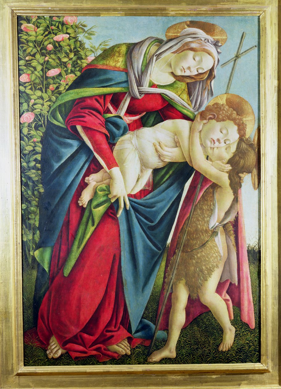 Madone et Enfant avec Saint Jean-Baptiste - Sandro Botticelli