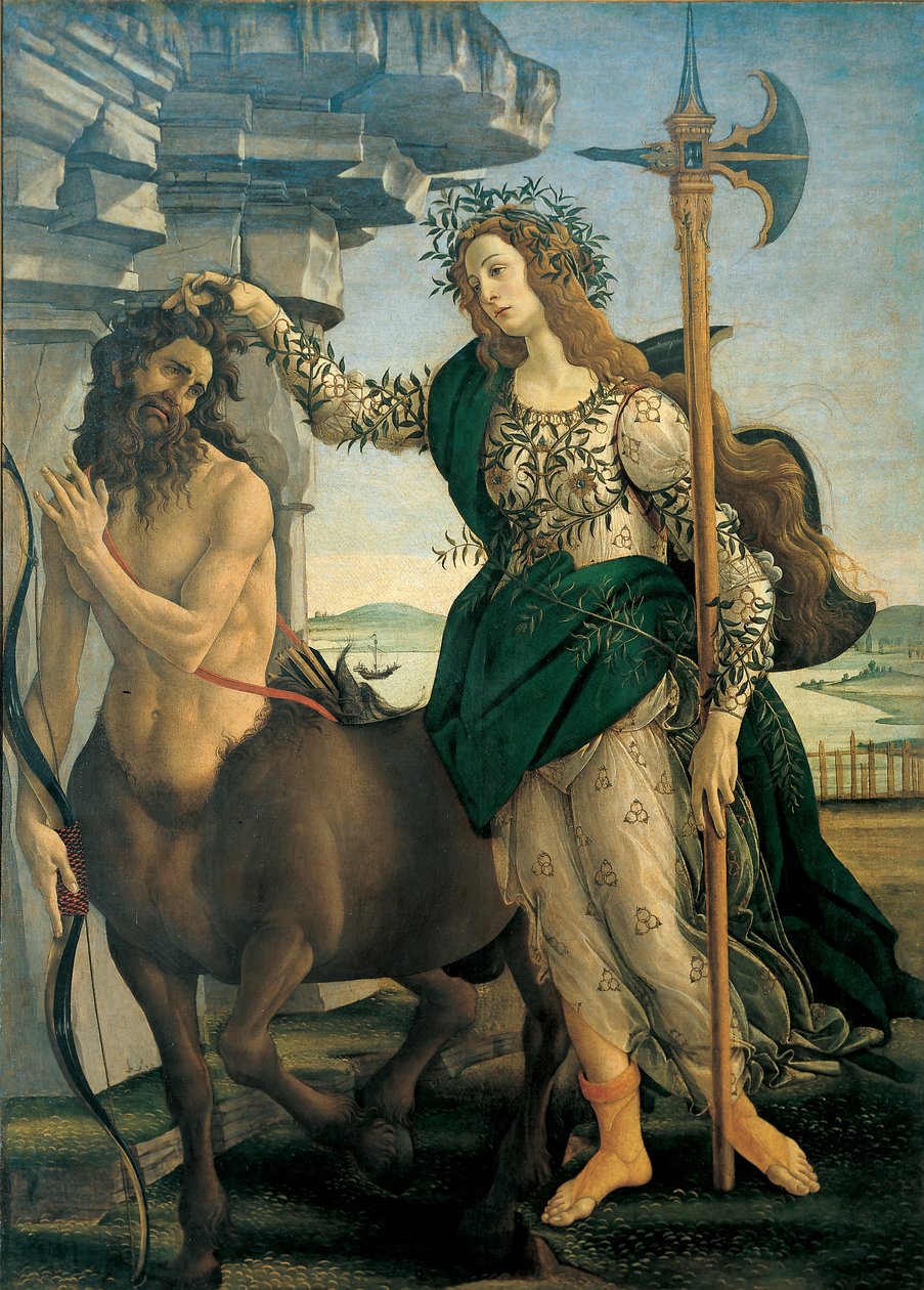 Pallas (Athéna ou Minerve) et le Centaure par Sandro Botticelli - Sandro Botticelli