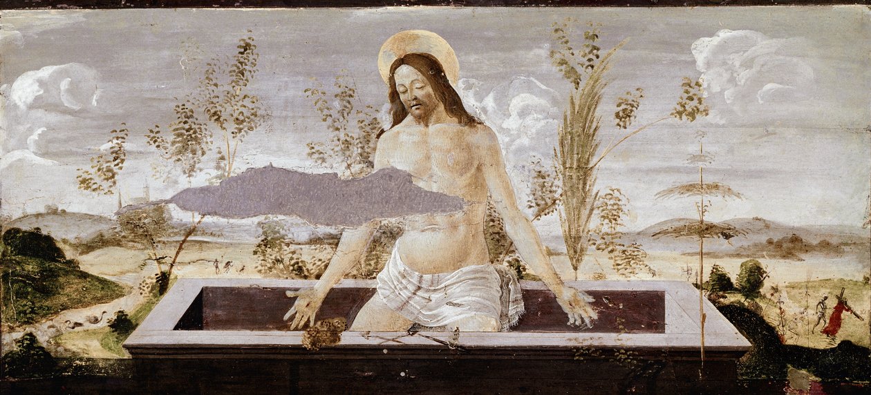 Pietà (détail du retable de Saint Barnaba) - Sandro Botticelli
