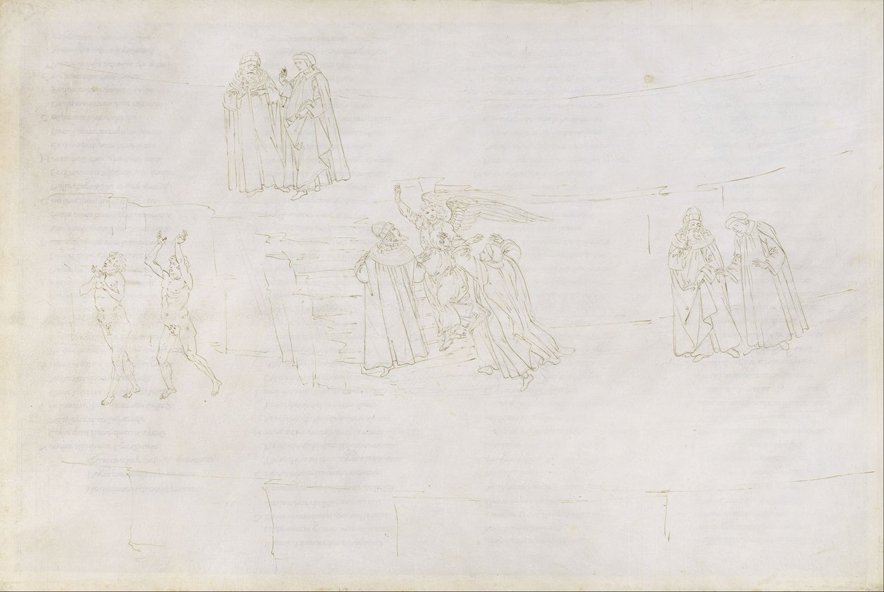 Illustrations de la « Divine Comédie » de Dante (Purgatoire, chant 17) - Sandro Botticelli