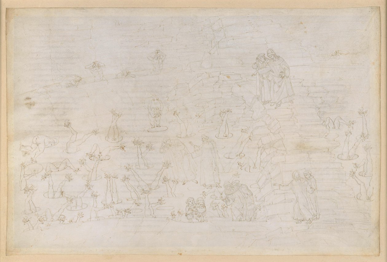 La Divine Comédie, Enfer XIX. Virgile et Dante dans le huitième cercle de l