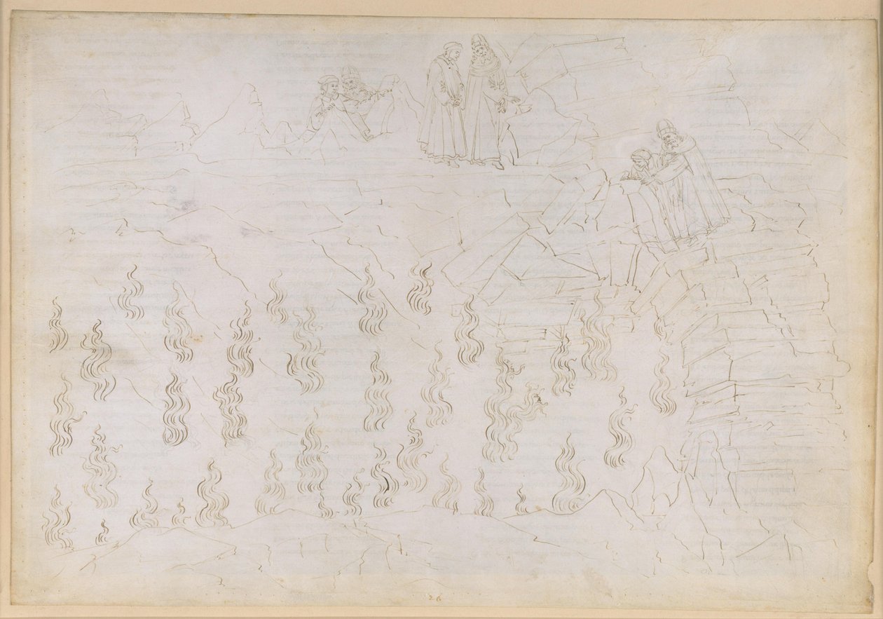 La Divine Comédie, Enfer XXVI. Virgile et Dante dans le huitième cercle de l