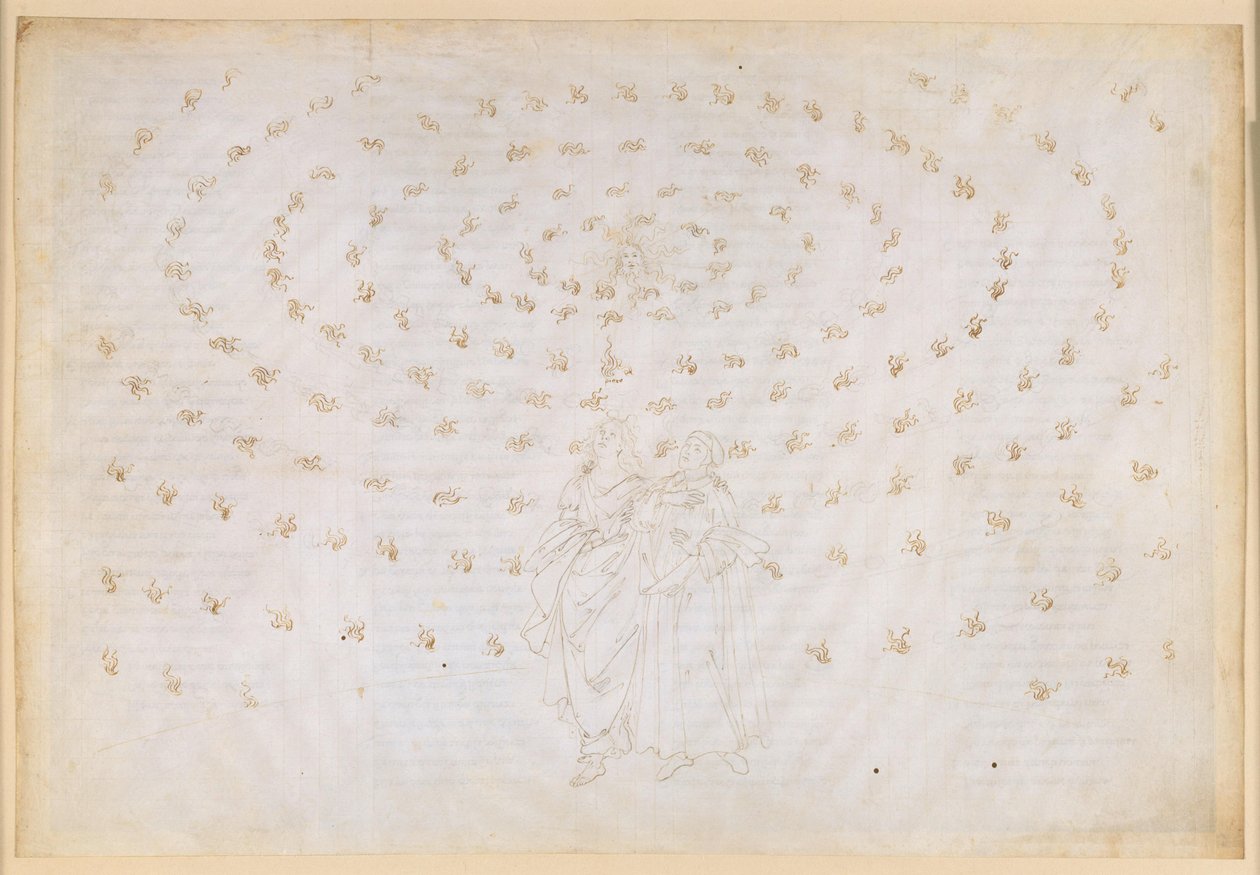 La Divine Comédie, Paradis XXIV. Huitième sphère (ciel des étoiles fixes) : Béatrice prie Pierre de mettre à l