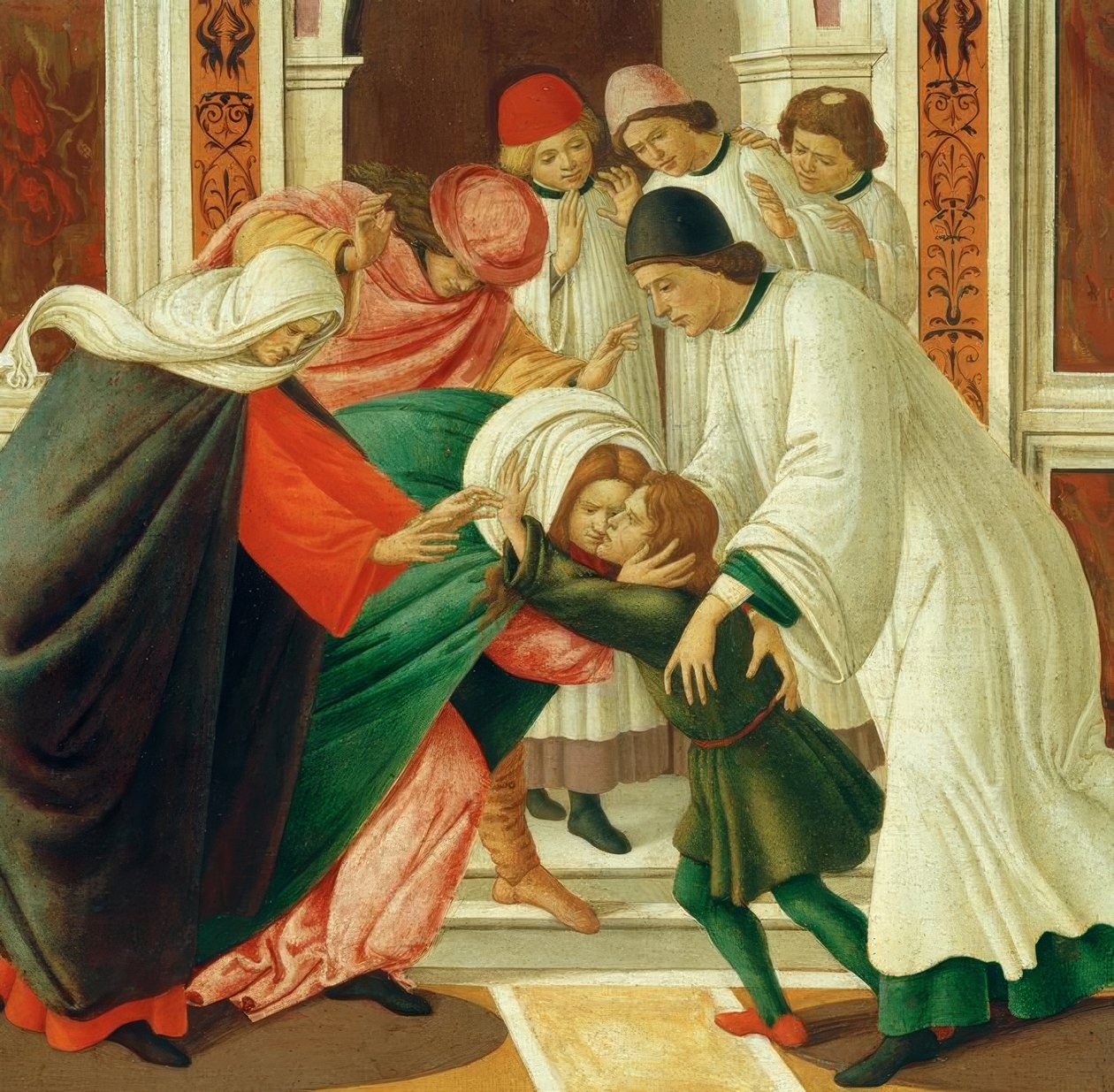 Vie et miracles de saint Zénobe (Résurrection des morts) - Sandro Botticelli